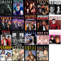 Load image into Gallery viewer, 115 Pop Culture Homage PNG Bundle – Music, Movies &amp; TV Icons Designs Bundle PNG
