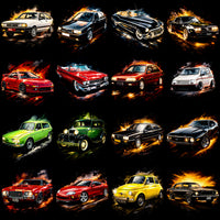 Load image into Gallery viewer, 120 Classic Timeless Cars Streetwear Halftones Designs Bundle PNG
