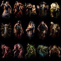 Load image into Gallery viewer, 110 Resident Evil Gaming Streetwear Halftone Designs Bundle PNG

