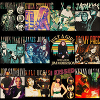 Load image into Gallery viewer, 35 Music Popular Stars Homage Designs Bundle PNG
