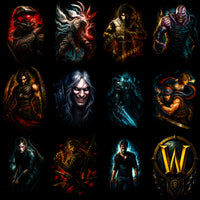Load image into Gallery viewer, 96 Mixed Legends Gaming V2 Streetwear Halftone Designs Bundle PNG
