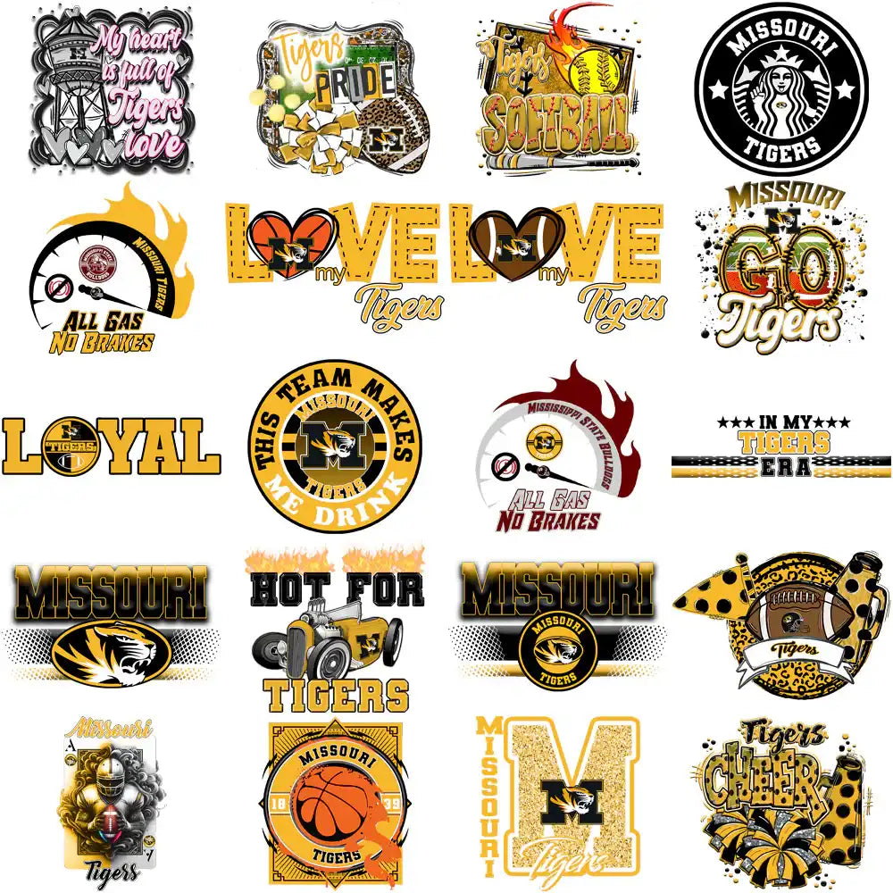 88 Missouri Tigers Designs Bundle PNG