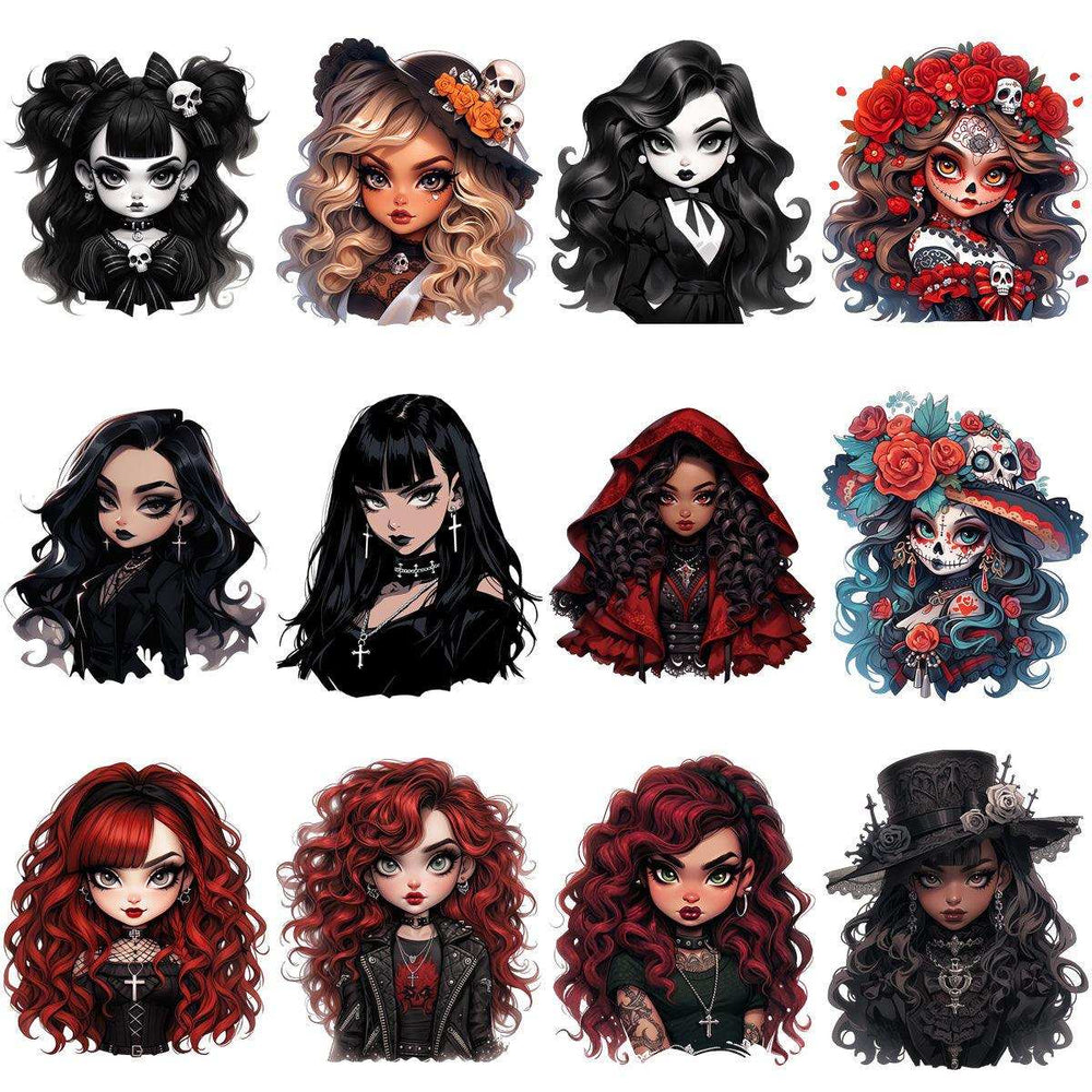 42 Halloween Girls Bundle PNG