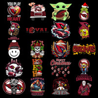 Load image into Gallery viewer, 48 Arizona Cardinals V3 Football Designs Bundle PNG
