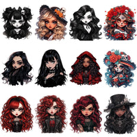 Load image into Gallery viewer, 42 Halloween Girls Bundle PNG
