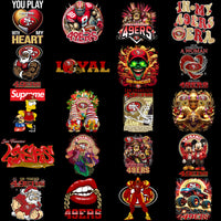 Load image into Gallery viewer, 46 San Francisco 49ers V3 Football Designs Bundle PNG
