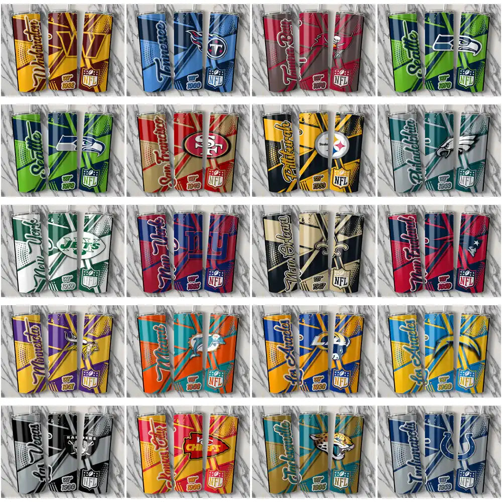 33 Football Teams Team Sport Tumbler Wrap Bundle JPG