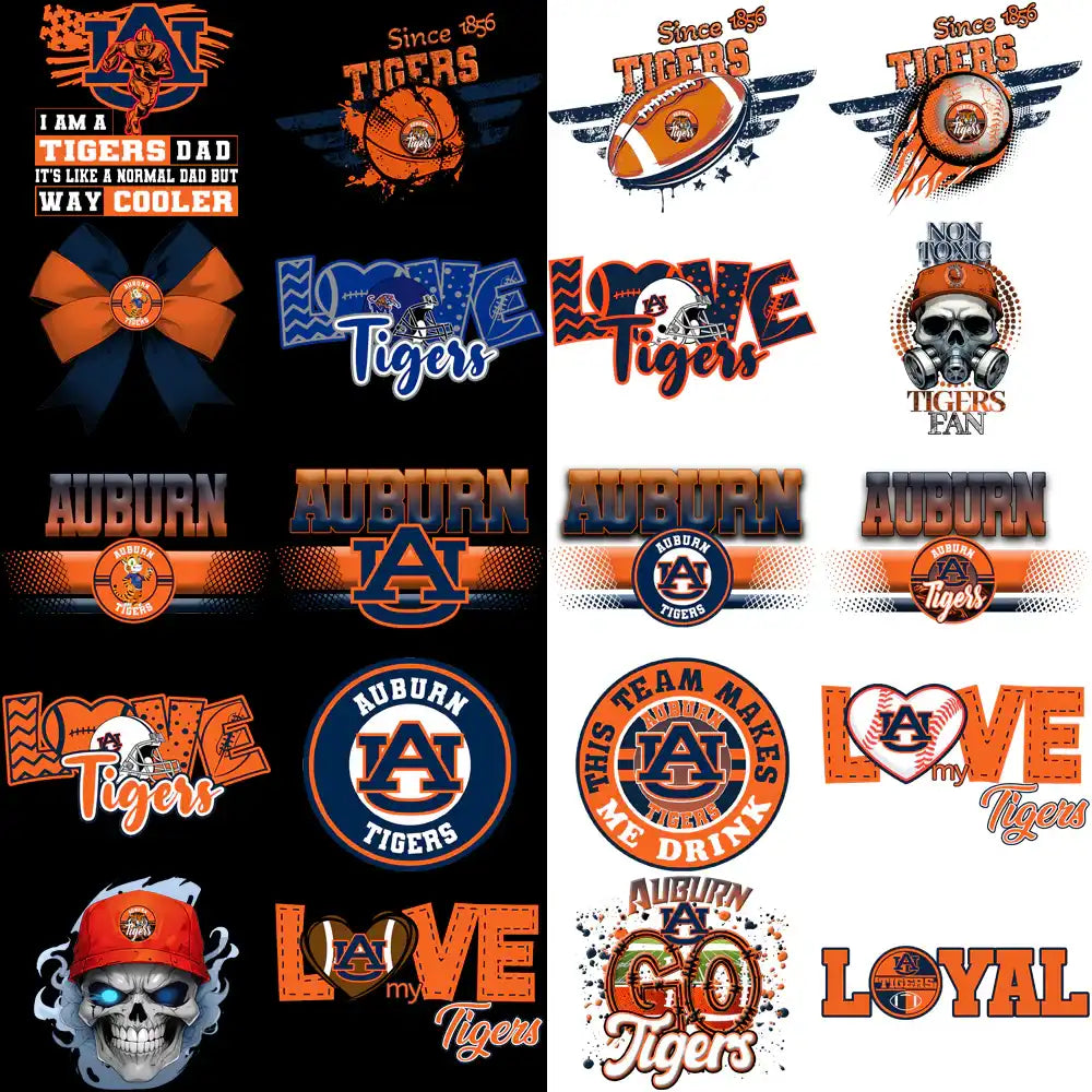 95 Auburn Tigers Designs Bundle PNG