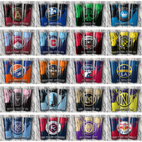 Load image into Gallery viewer, 30 Soccer USA Teams Dot Logo Tumbler Wrap Bundle JPG
