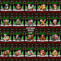 Load image into Gallery viewer, 160 Ugly Sweater Merry Christmas Designs Bundle PNG
