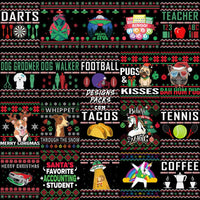 Load image into Gallery viewer, 200 Mixed Ugly Sweater Christmas Designs Bundle PNG
