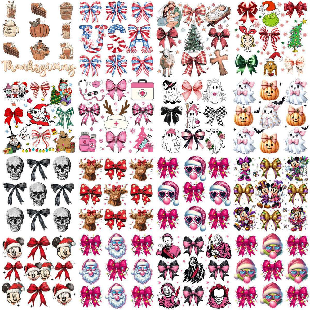 90 Events Mixed Bow Designs Bundle PNG