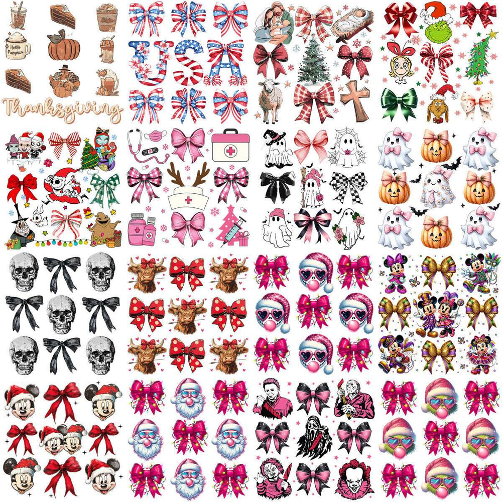 90 Events Mixed Bow Designs Bundle PNG