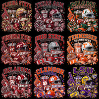 Load image into Gallery viewer, 66 College Football NCAA Go Teams GameDay Spirit Designs Bundle PNG
