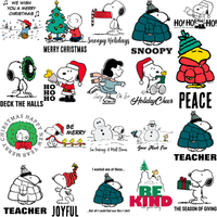 Load image into Gallery viewer, 100 Snoopy Cartoon CHRISTMAS Designs Bundle PNG
