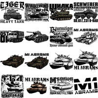 Load image into Gallery viewer, 100 Tank Military War Fighting Designs Bundle PNG
