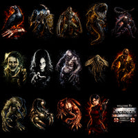 Load image into Gallery viewer, 110 Resident Evil Gaming Streetwear Halftone Designs Bundle PNG
