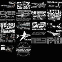 Load image into Gallery viewer, 133 Aircrafts Military Airplane Designs Bundle PNG
