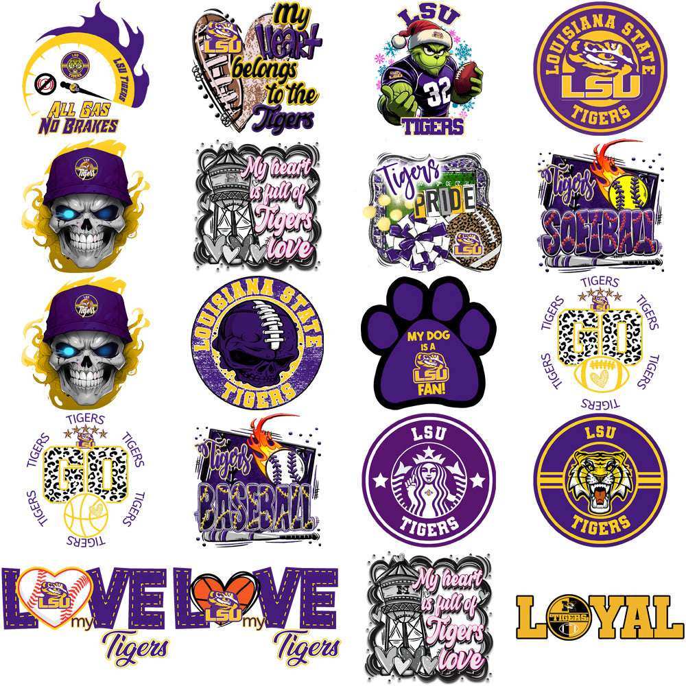 114 LSU Tigers Designs Bundle PNG