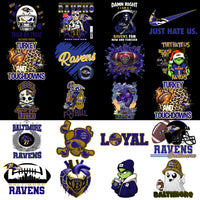 Load image into Gallery viewer, 48 Baltimore Ravens V3 Football Designs Bundle PNG
