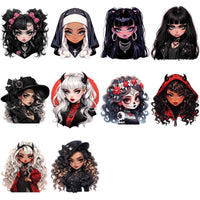 Load image into Gallery viewer, 42 Halloween Girls Bundle PNG
