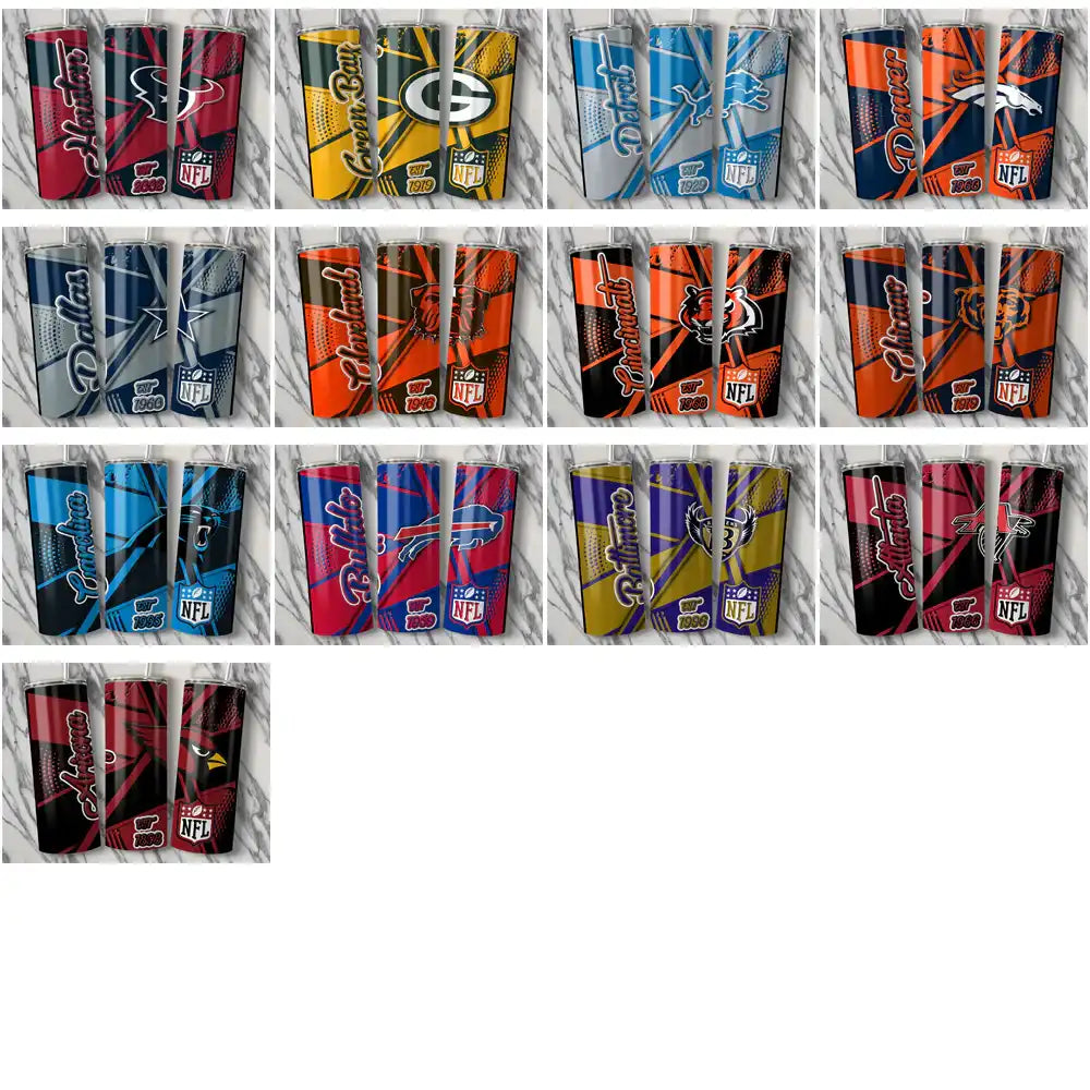 33 Football Teams Team Sport Tumbler Wrap Bundle JPG