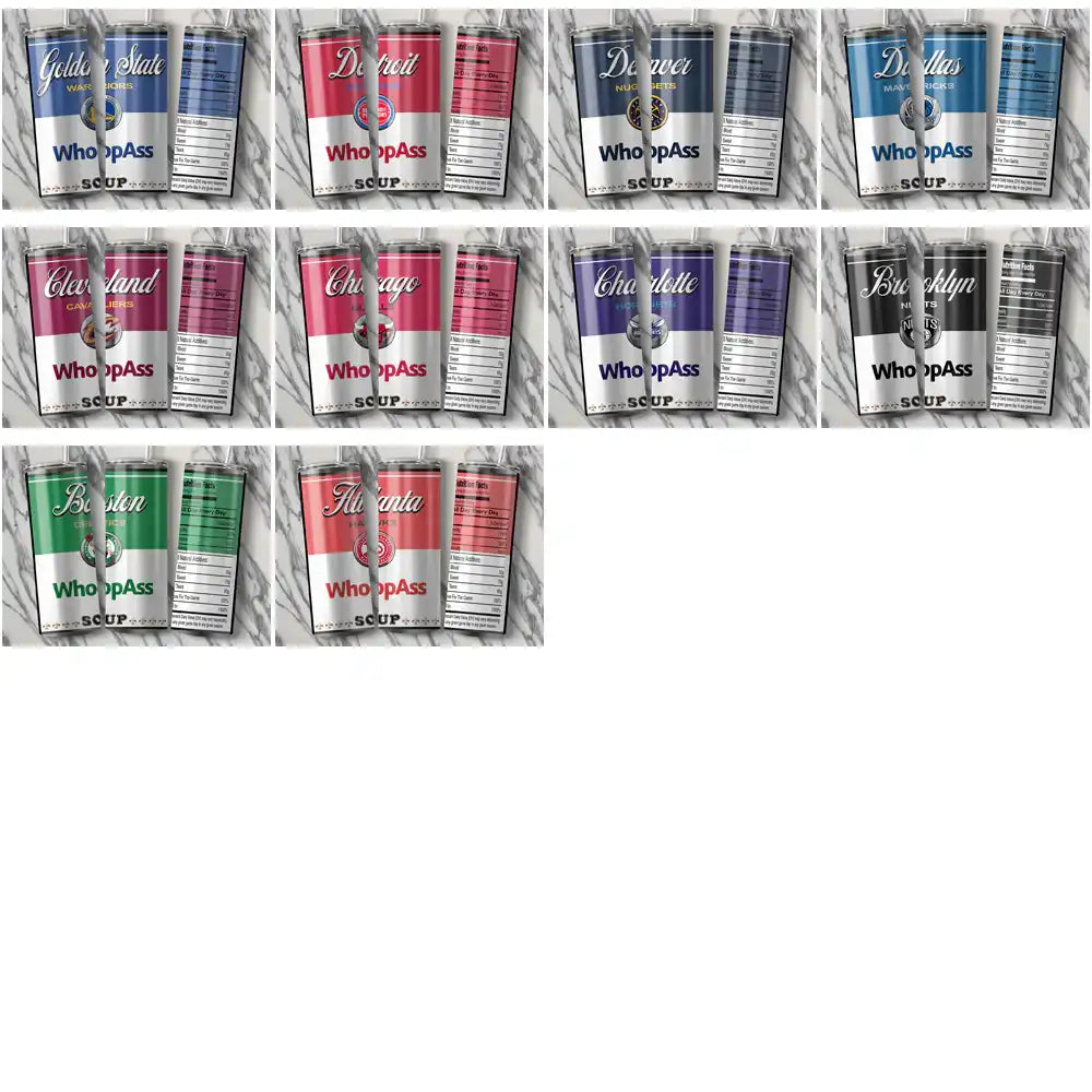 30 Basketball Teams Soup Can Tumbler Wrap Bundle JPG