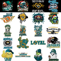 Load image into Gallery viewer, 49 Jacksonville Jaguars V3 Football Designs Bundle PNG
