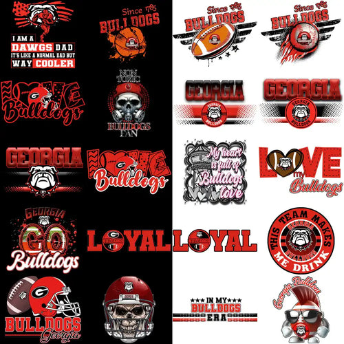 100 Georgia Bulldogs Designs Bundle PNG