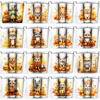 Load image into Gallery viewer, 85 Autumn Animals Tumbler Wrap Designs Bundle JPG
