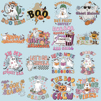 Load image into Gallery viewer, 19 Groovy Halloween Designs Bundle PNG

