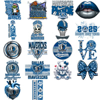 Load image into Gallery viewer, 56 Dallas Mavericks Basketball Designs Bundle PNG
