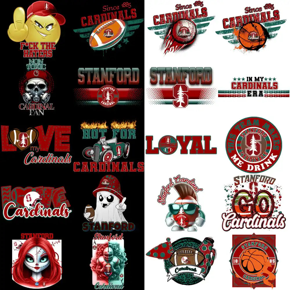 79 Stanford Cardinal Designs Bundle PNG
