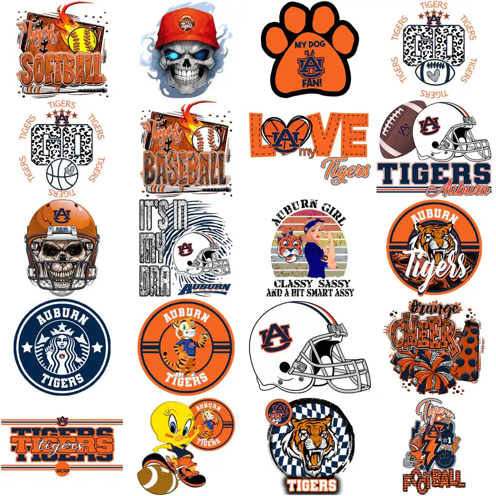 95 Auburn Tigers Designs Bundle PNG