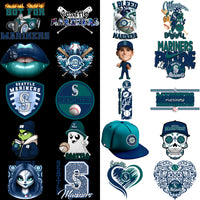 Load image into Gallery viewer, 62 Seattle Mariners Baseball Designs Bundle PNG
