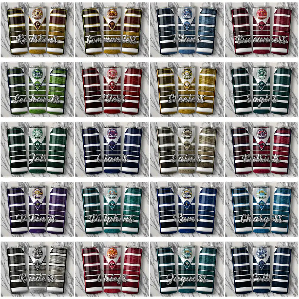 34 Football Teams YETI Tumbler Wrap Bundle JPG
