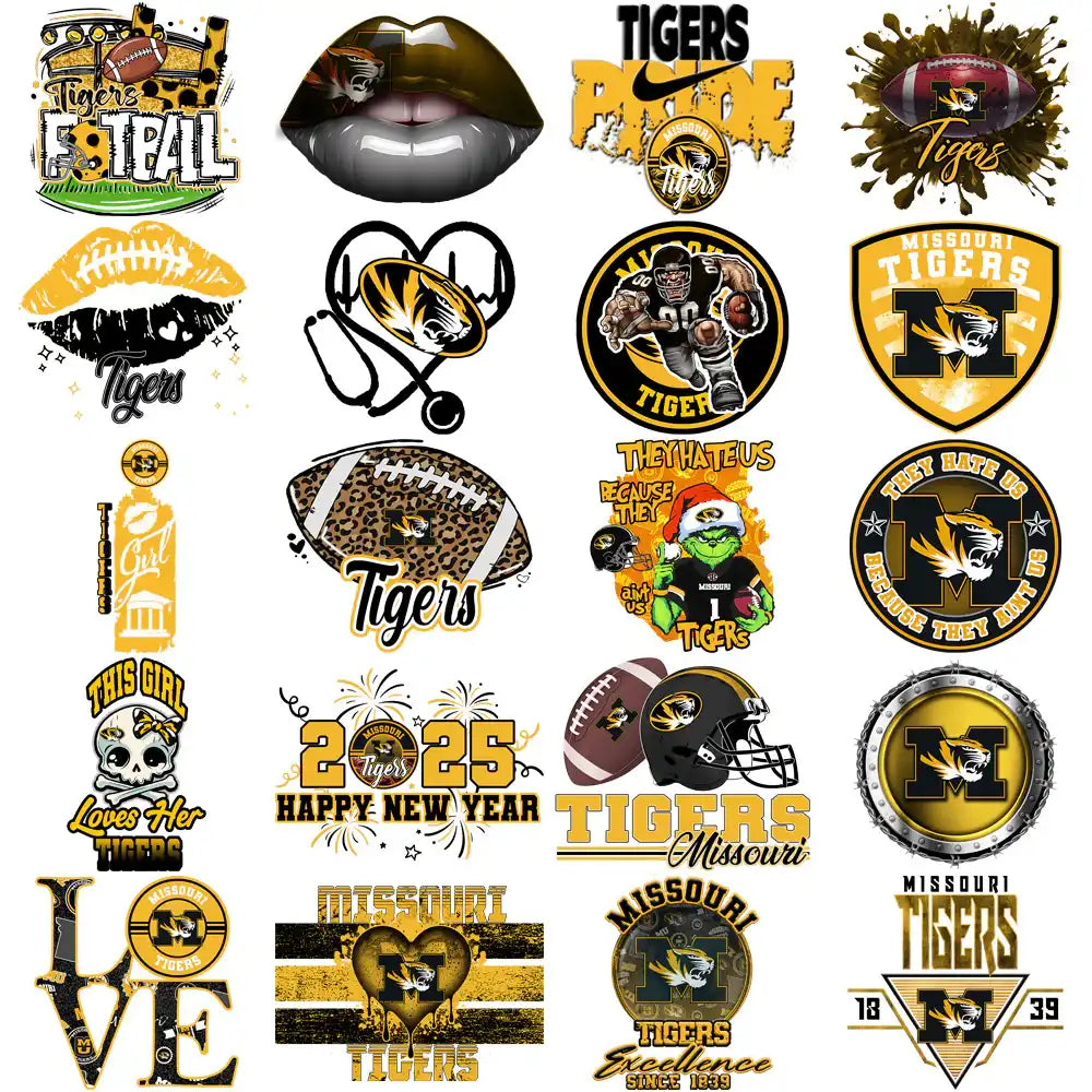 88 Missouri Tigers Designs Bundle PNG