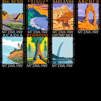 Load image into Gallery viewer, 99 USA National Parks Streetwear Designs Bundle PNG
