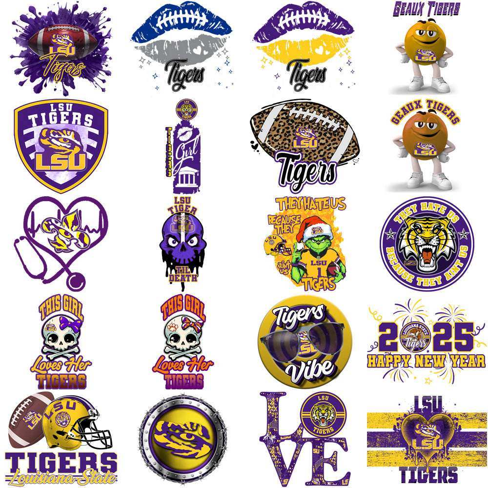 114 LSU Tigers Designs Bundle PNG