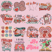 Load image into Gallery viewer, 46 Big Retro Valentine Designs Bundle Png

