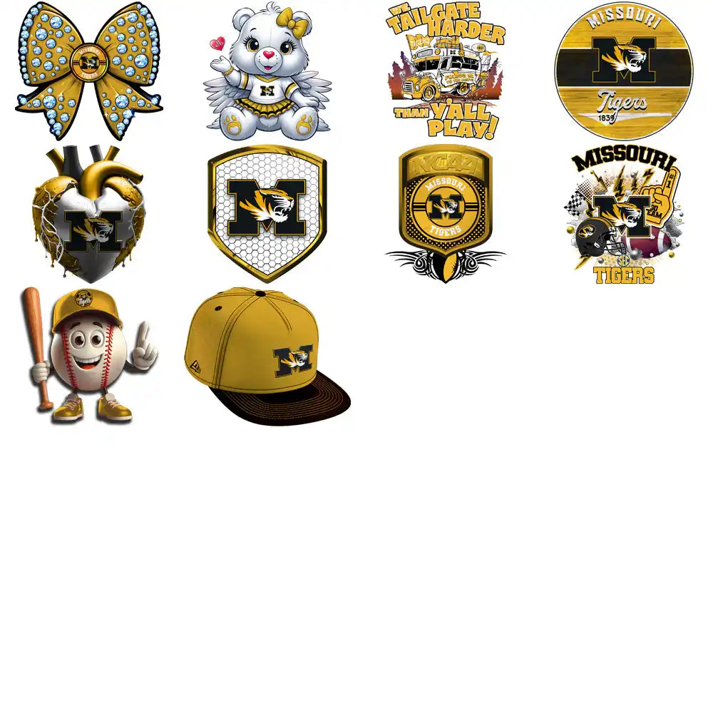 88 Missouri Tigers Designs Bundle PNG