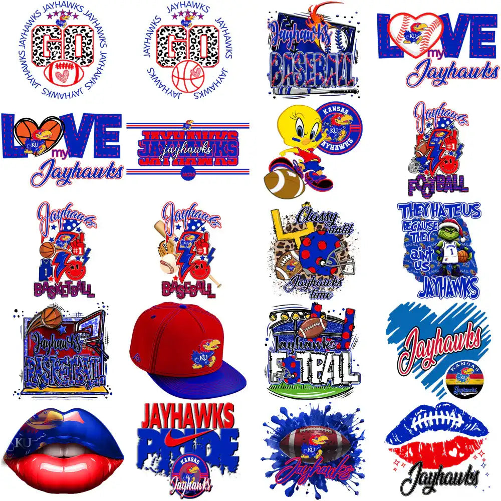 77 Kansas Jayhawks Designs Bundle PNG