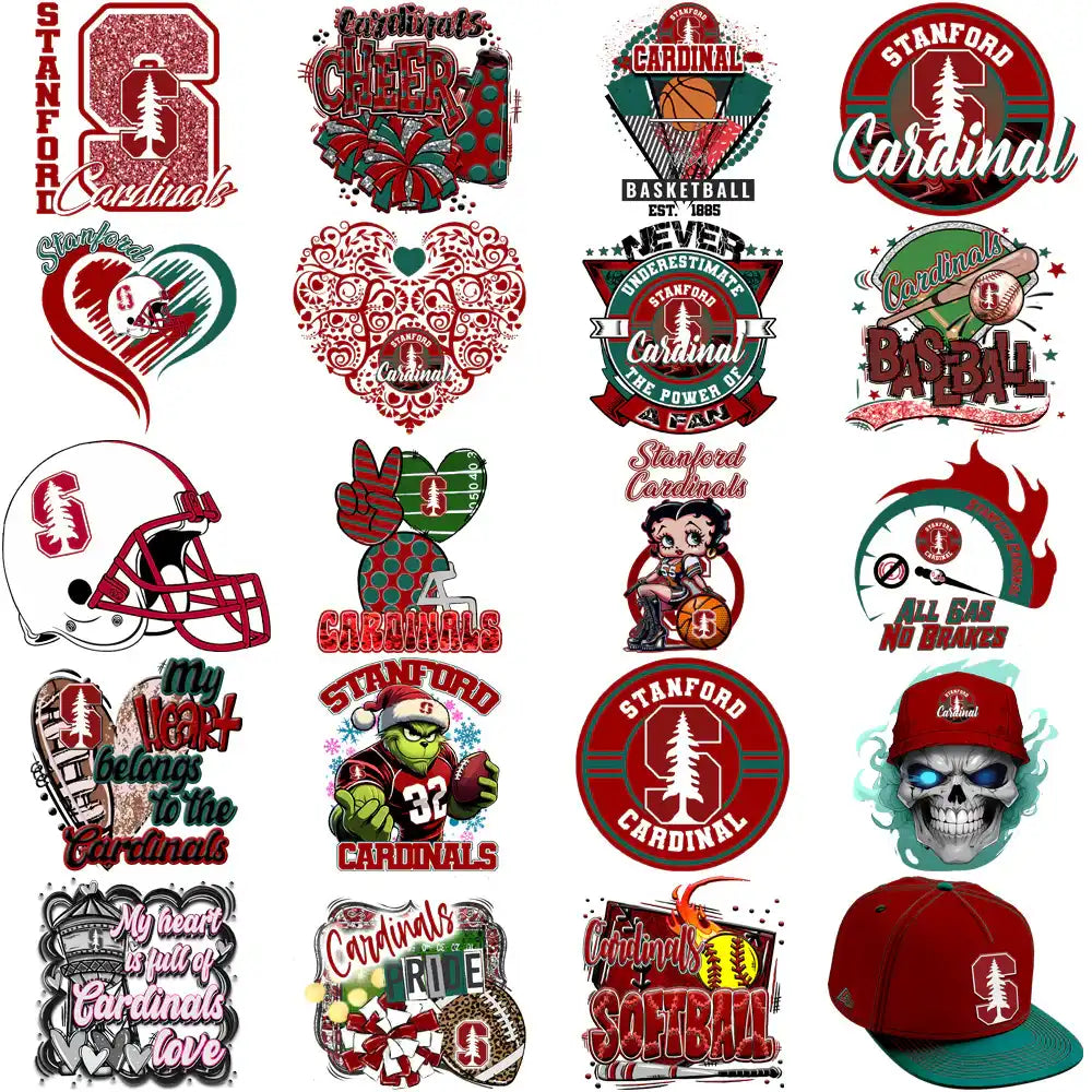79 Stanford Cardinal Designs Bundle PNG