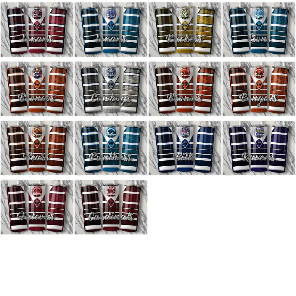 34 Football Teams YETI Tumbler Wrap Bundle JPG