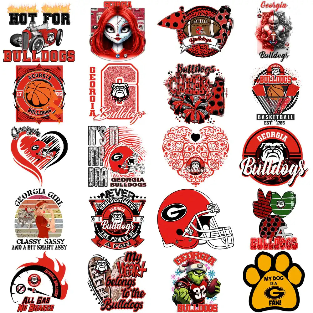 100 Georgia Bulldogs Designs Bundle PNG