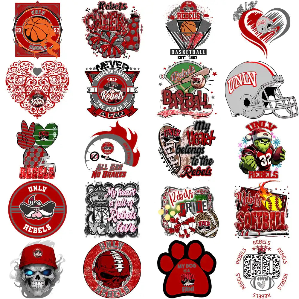 76 UNLV Rebels Designs Bundle PNG