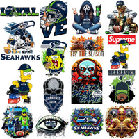 Load image into Gallery viewer, 61 Mega Football Team Seattle Seahawks Mixed V1 Designs Bundle PNG

