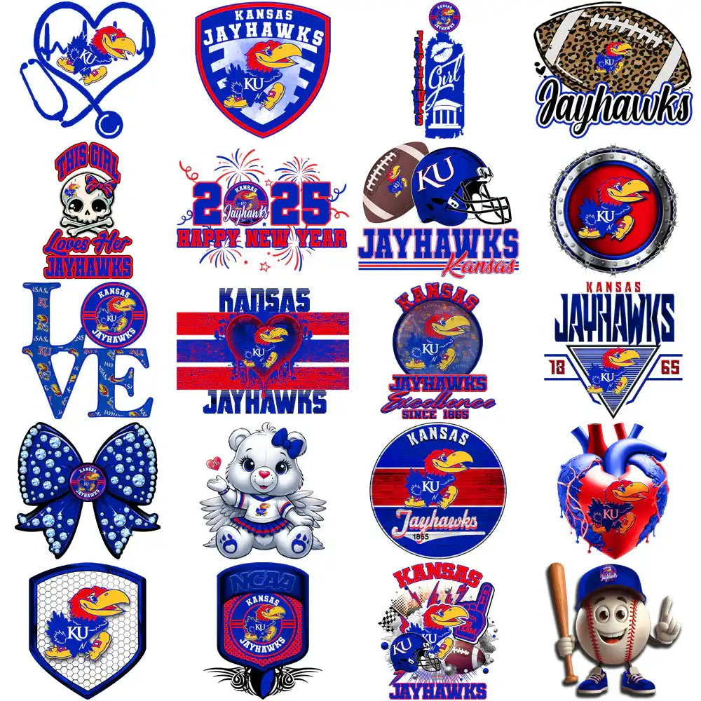 77 Kansas Jayhawks Designs Bundle PNG