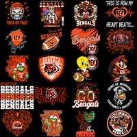 Load image into Gallery viewer, 49 Cincinnati Bengals V4 Football Designs Bundle PNG
