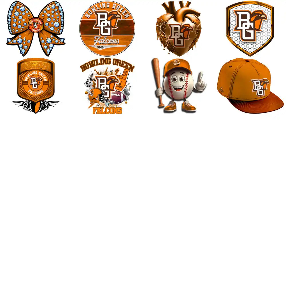 27 Bowling Green Falcons Designs Bundle PNG